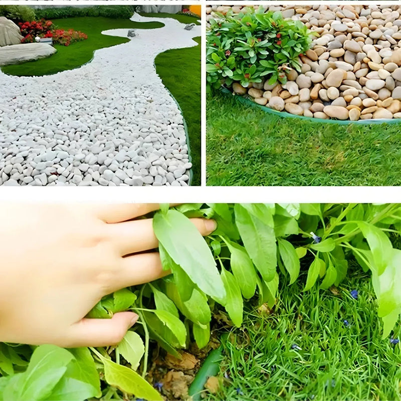 Limitador de Grama e Terra Flexível para Jardim
